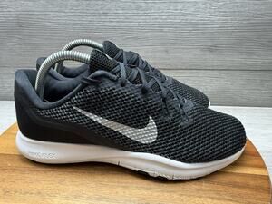 Running Shoes by Nike Flex Trainer 7 Women's 8.5W Black Lace Up Sneakers